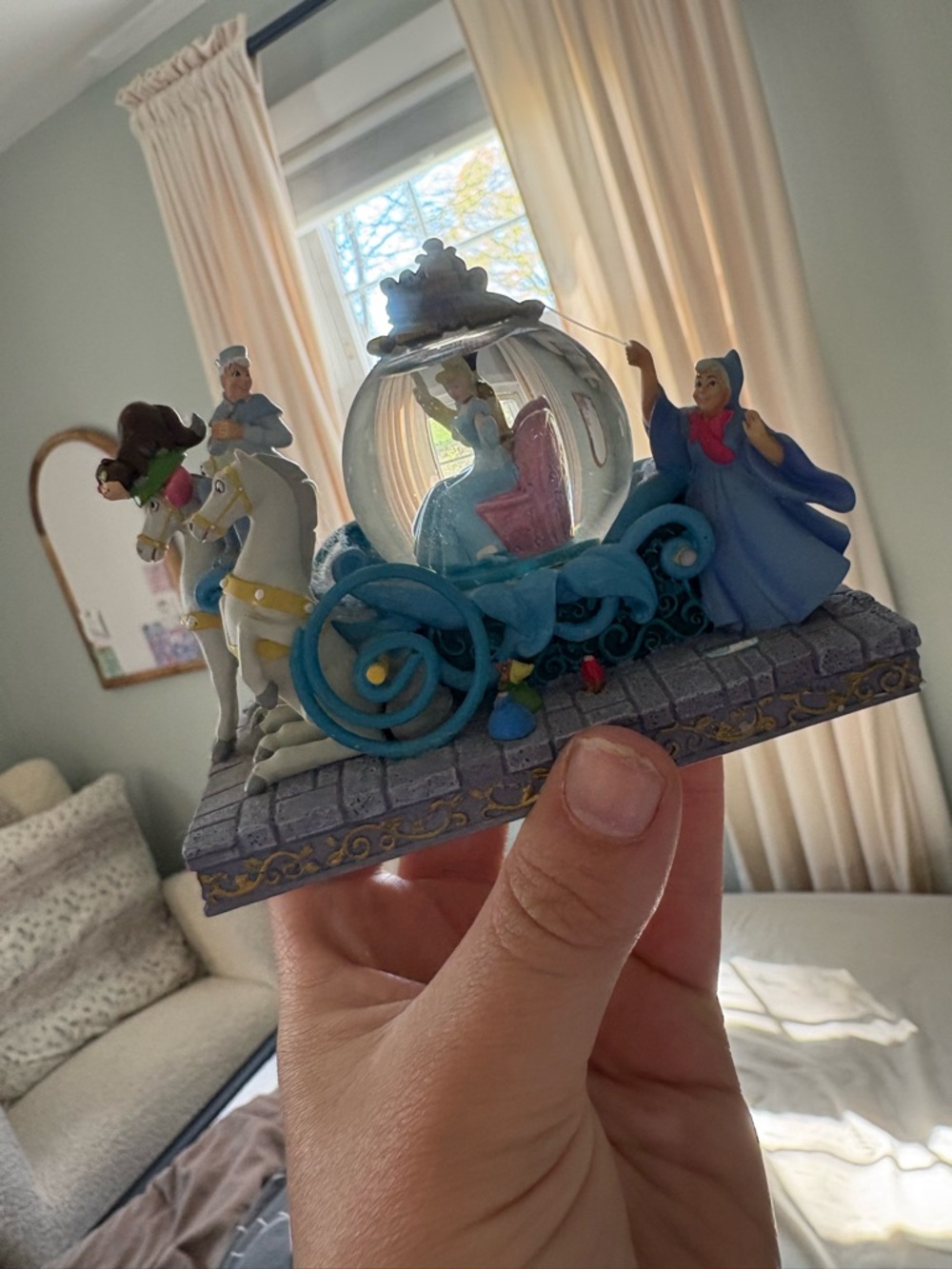 Disneys Cinderella 50th anniversary snow globe